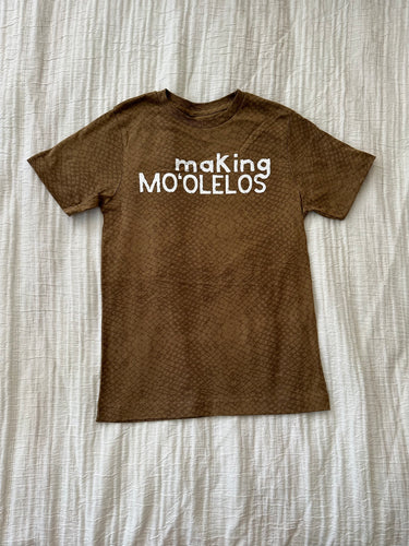 Making Mo'olelos youth shirt